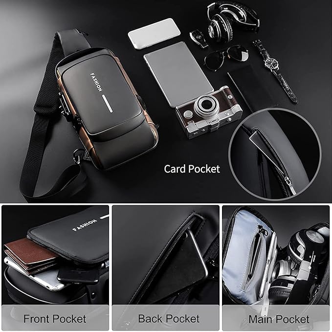 Crossbody Sling Bag for Men and Women.