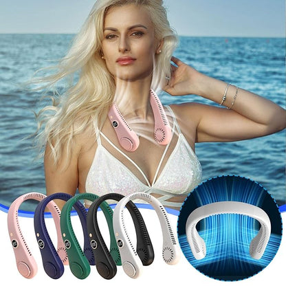 Neckband Portable Air Conditioning Neck Cooler Rechargeable USB