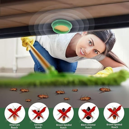 Cockroach Killer for Kitchens Bathrooms and Cabinets Eco-Friendly Home Remedy for Indoor Cockroach Control (Pack of 2)
