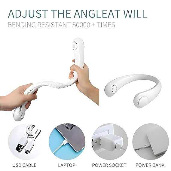 Neckband Portable Air Conditioning Neck Cooler Rechargeable USB