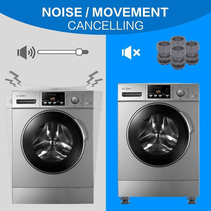 Height Adjustment Washing Machine Stand with Anti Vibration Pads.